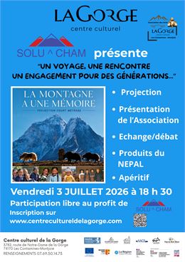 Solu^cham présente "Un voyage, une rencontre, un engagement pour des générations" au Centre CUlturel