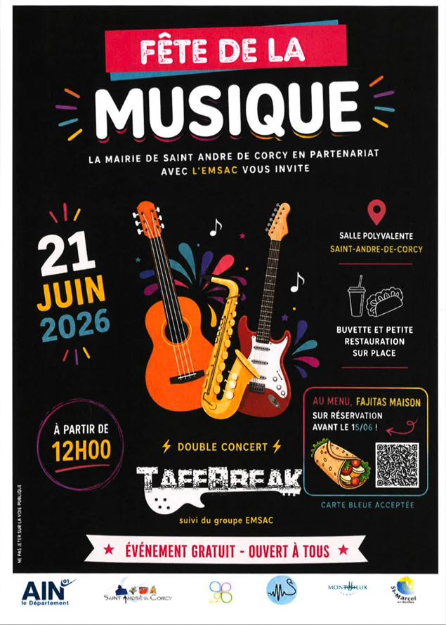 L'affiche détaille le programme de l'évenement - EMSAC