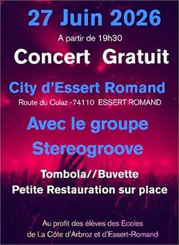 Concert Pop/Rock à Essert-Romand - APE Essert Romand