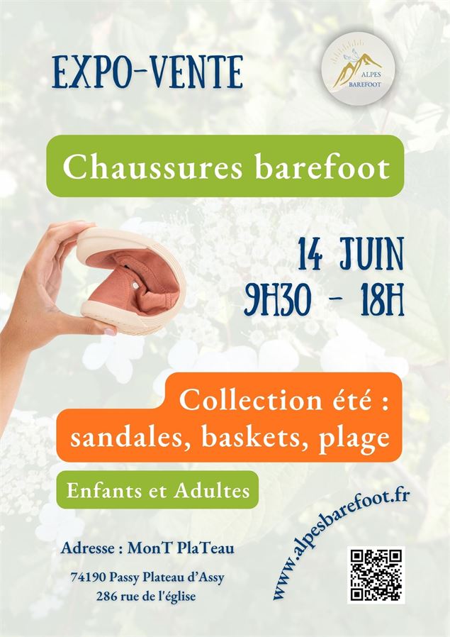 Expo-vente des chaussures barefoot_Passy