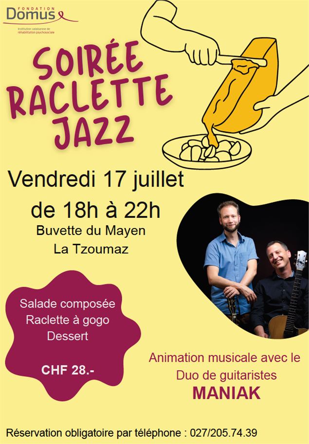 Raclette et jazz à la buvette du Mayen - Fondation Domus - Fondation Domus