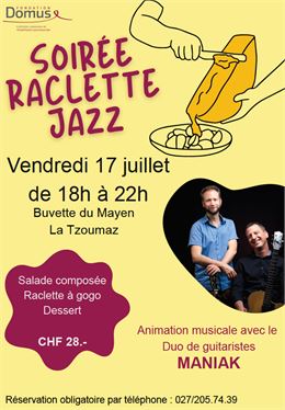 Raclette et jazz à la buvette du Mayen - Fondation Domus - Fondation Domus