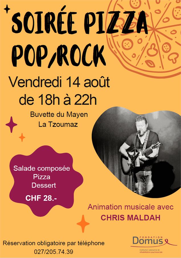 Pizza pop et rock à la Buvette du Mayen - Fondation Domus - Fondation Domus