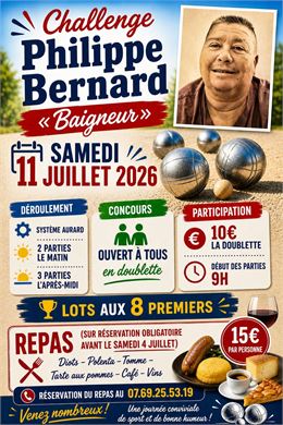 Challenge de pétanque - Philippe Bernard "Baigneur"_Saint-Michel-de-Maurienne - Pétanque du Télégrap