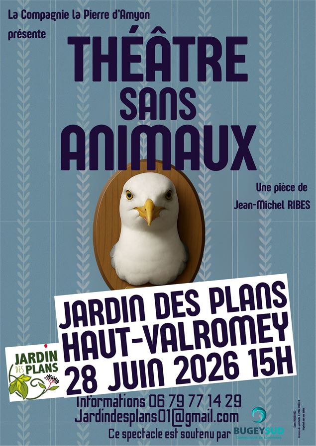 Theatre sans animaux - jardin des plans