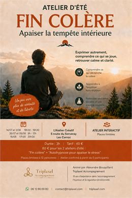 Atelier "Fin colère" - Apaiser la tempête intérieure_Les Carroz-d'Arâches