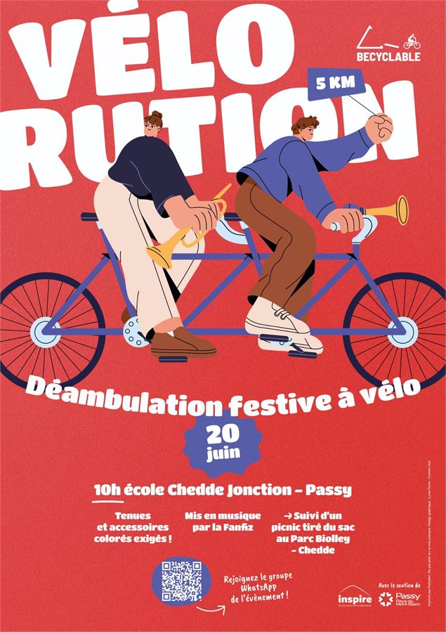 Deambulation festive à vélo - Vélorution_Passy