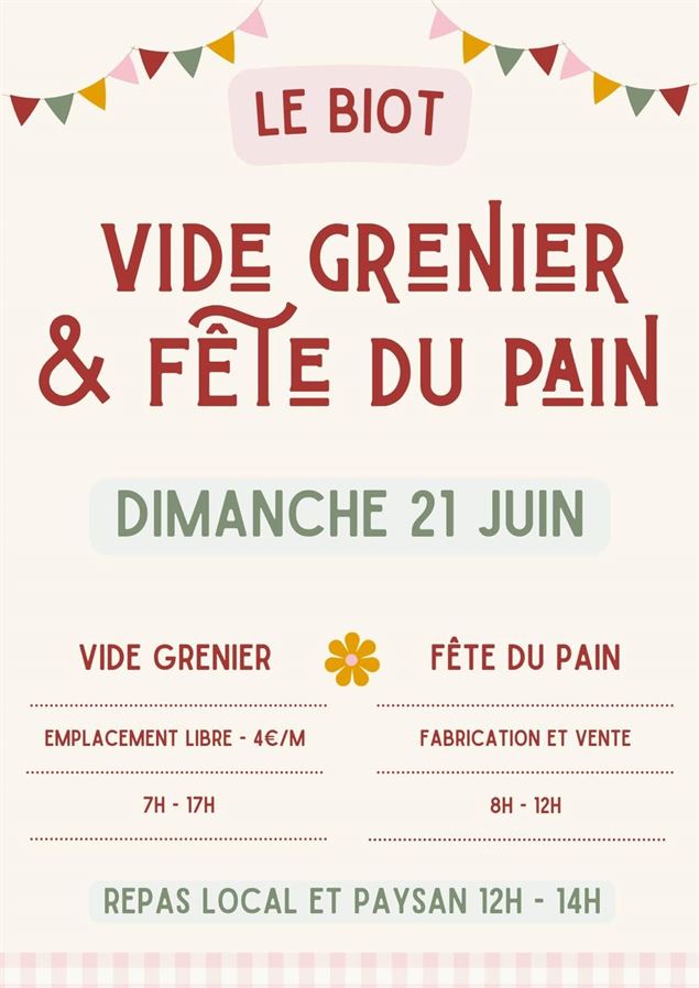 Vide grenier et Fête du pain_Le Biot - Comité des fêtes du Biot