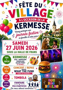 Fête du village et Kermesse à Frans - Sou des écoles de Frans