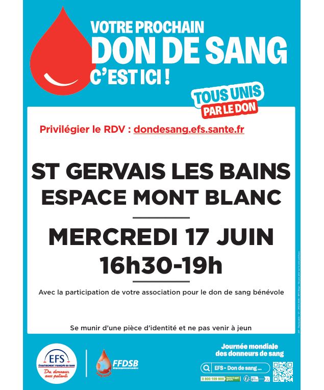 Don du Sang_Saint-Gervais-les-Bains - EFS