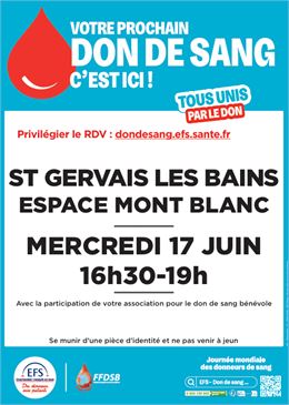 Don du Sang_Saint-Gervais-les-Bains - EFS