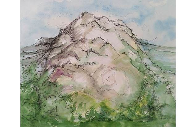 Illustration de montagne - Anne Tregloz
