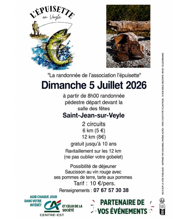 Affiche randonnée pédestre - Bruno Mondan