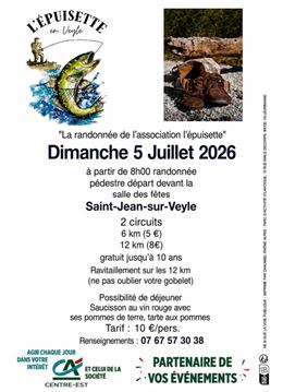 Affiche randonnée pédestre - Bruno Mondan
