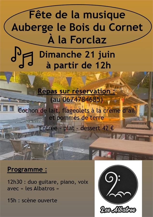 Fête de la musique à l'Auberge le Bois du Cornet_La Forclaz - Le Bois du Cornet