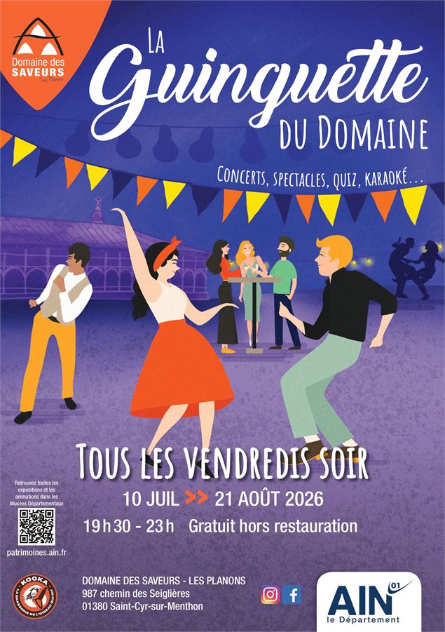 Affiche Les Guinguettes du Domaine - Département Ain
