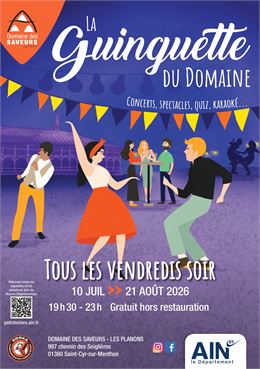 Affiche Les Guinguettes du Domaine - Département Ain