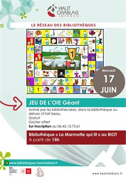 Jeu de l'Oie géant_Le Biot - Bibliothèque du Biot