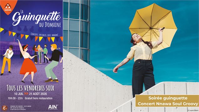 Guinguette Concert Nnawa chanteuse soul et groovy au Domaine des Saveurs - Photographie de l'artiste