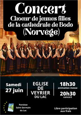 Concert du choeur de jeunes filles de la cathédrale de Bodø (Norvège)_Veyrier-du-Lac