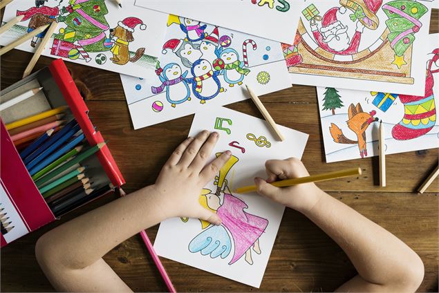 ton plus beau dessin concours de dessin de tes vacances à la Plagne Montalbert - Images libre de dro