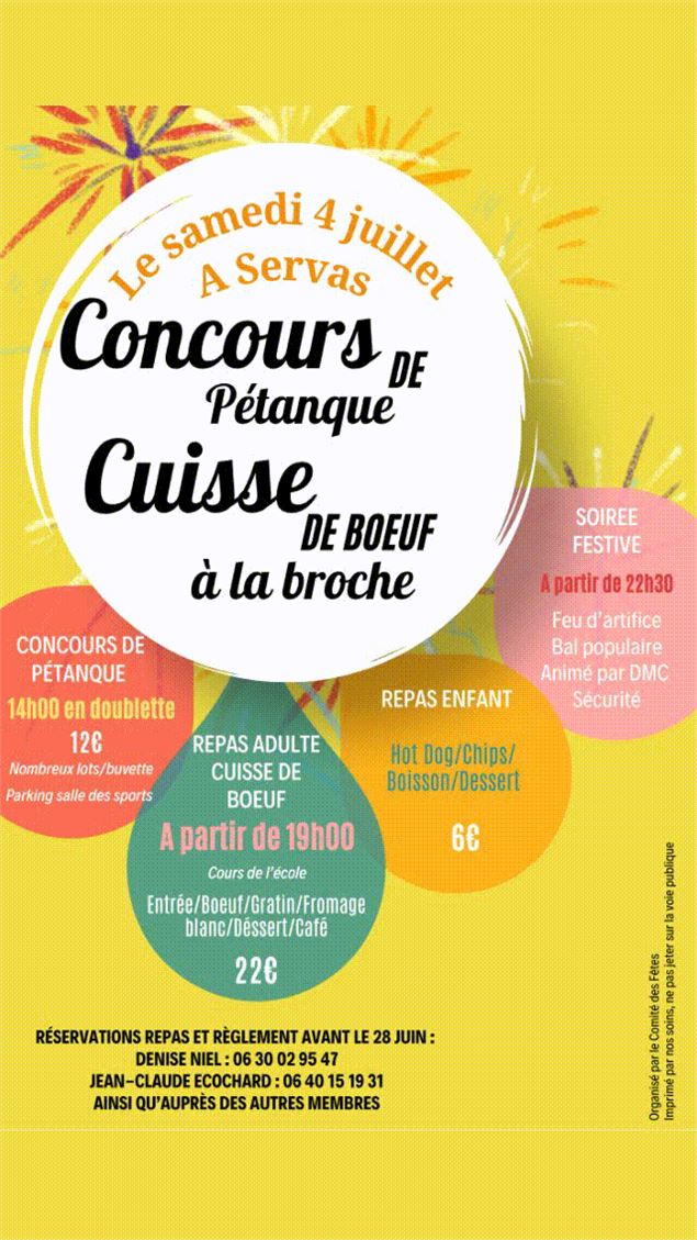 Affiche 2026 - ©Comité des fêtes de Servas
