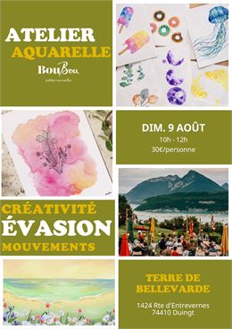 Atelier créatif : initiation à l’aquarelle_Duingt - Atelier créatif : initiation à l’aquarelle_Duing