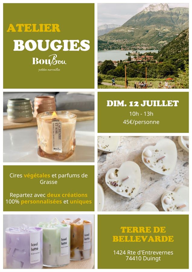 Atelier créatif : bougie et suspension parfumée_Duingt - Atelier créatif : bougie et suspension parf