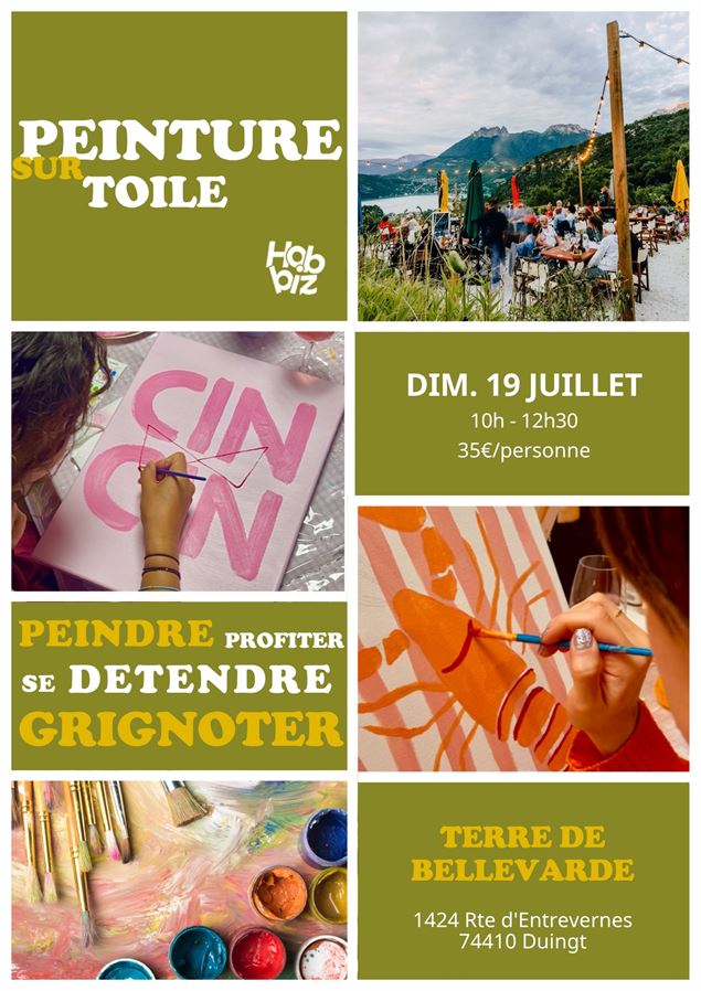 Atelier créatif : peinture sur toile_Duingt - Atelier créatif : peinture sur toile_Duingt