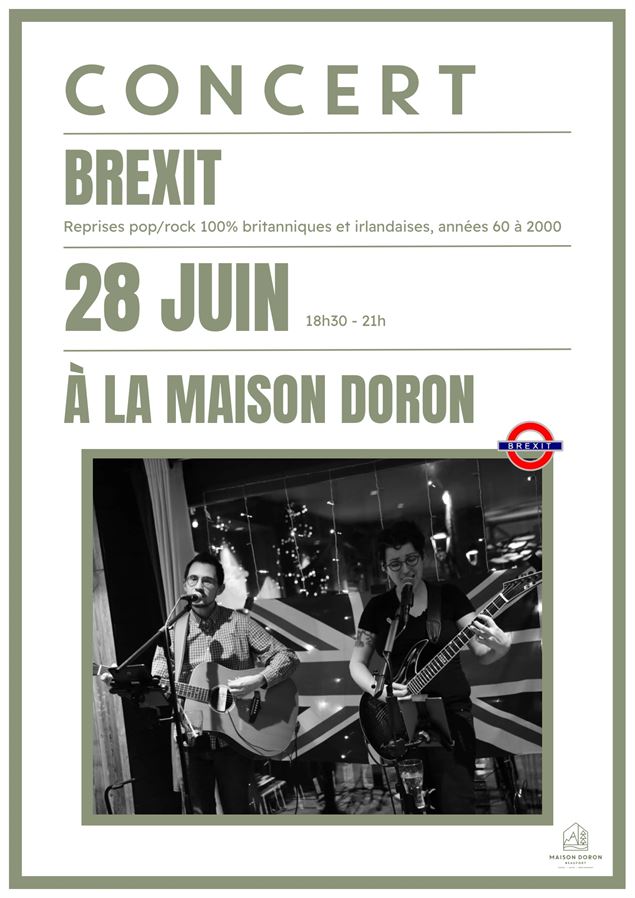 Affiche concert Brexit - Maison Doron