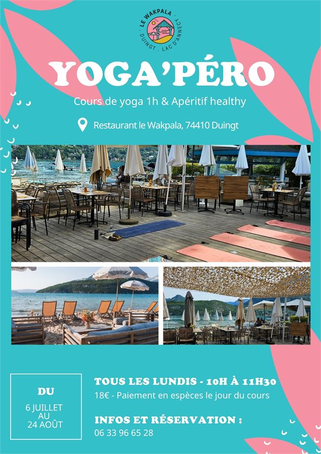 Yoga'péro : cours de yoga et apéritif healthy_Duingt
