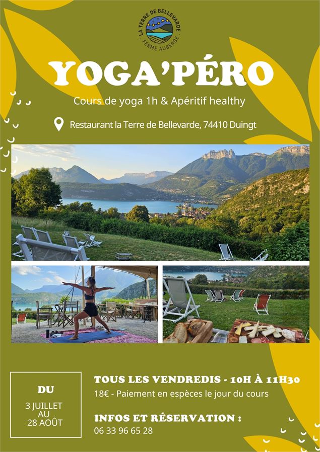 Yoga'péro : cours de yoga et apéritif healthy_Duingt