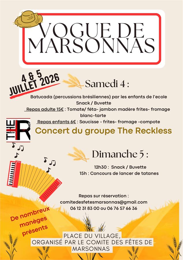 Vogue de Marsonnas - ©Comité des fetes Marsonnas