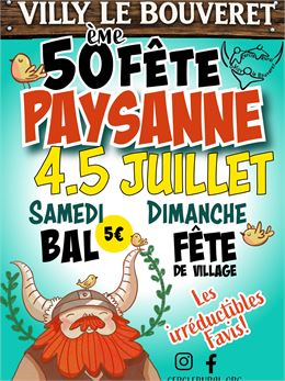 Affiche 50ème fête paysanne - Cercle rural Villy le Bouveret