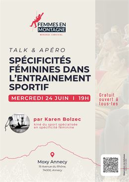 Talk et Apéro : spécificités féminines dans l’entrainement sportif_Annecy - Femmes en Montagne