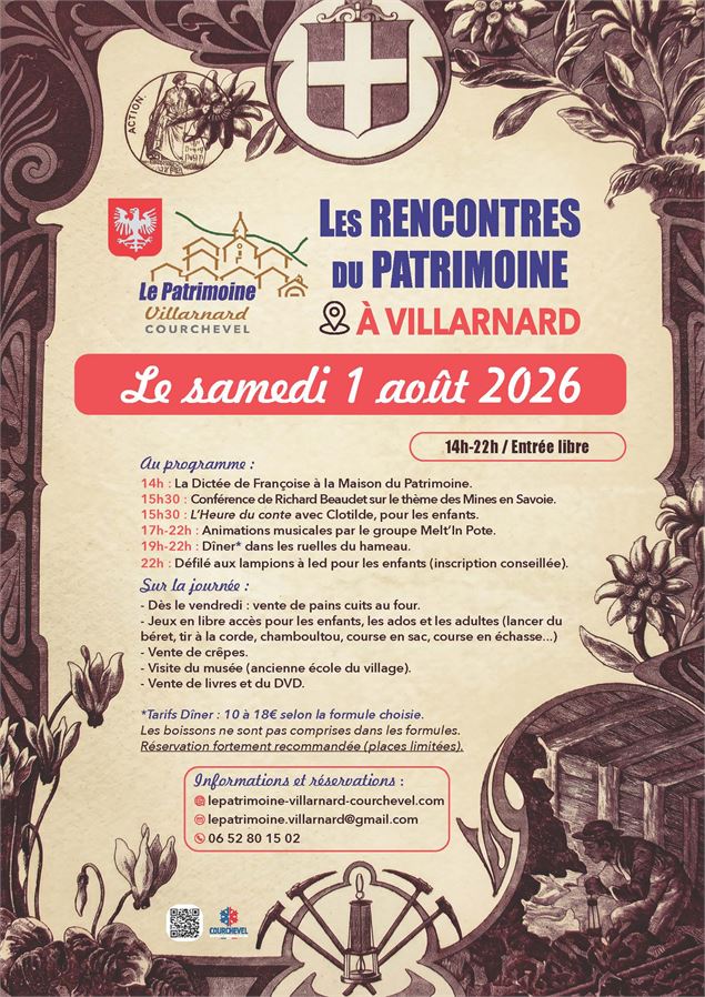 Rencontres du Patrimoine de Villarnard_Courchevel