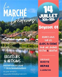 Le marché créateurs à Seyssel_Seyssel
