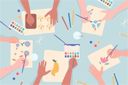 Atelier peinture enfant avec Farah Bouchet - Médiathèque de Cluses_Cluses