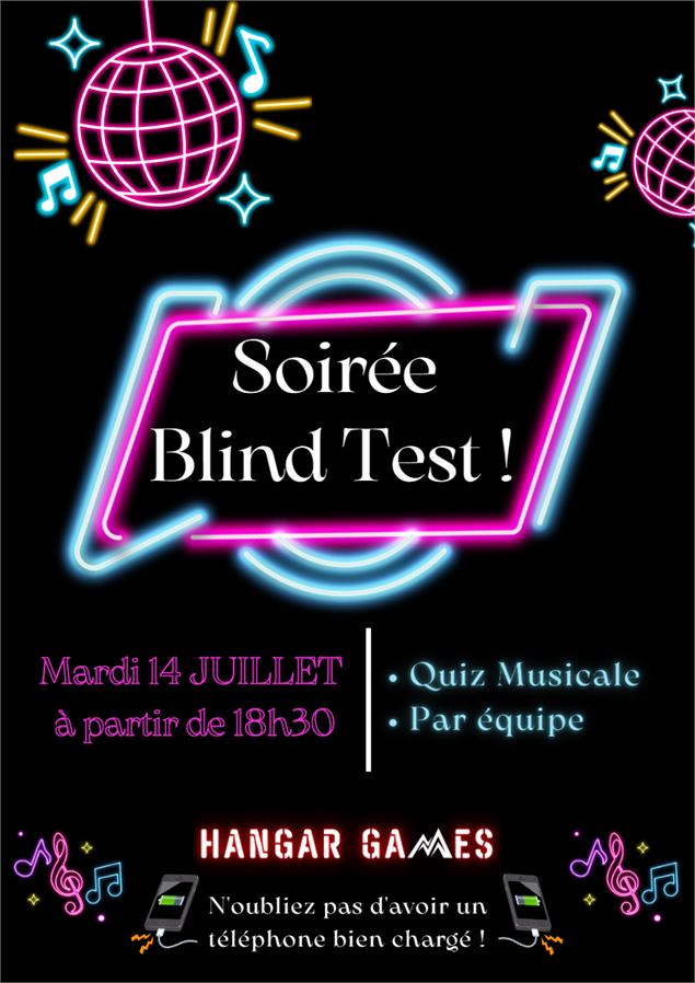 Soirée Blind test au Hangar Games_Les Carroz-d'Arâches