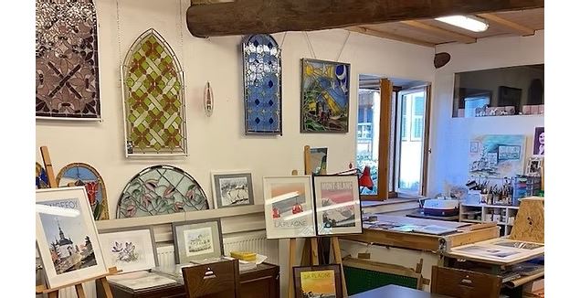 Visite de l'atelier de Patrick HAZEAUX | Posters de Savoie_Plagne-Montalbert - Patrick Hazeaux