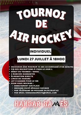 Tournoi de Air Hockey au Hangar Games_Les Carroz-d'Arâches