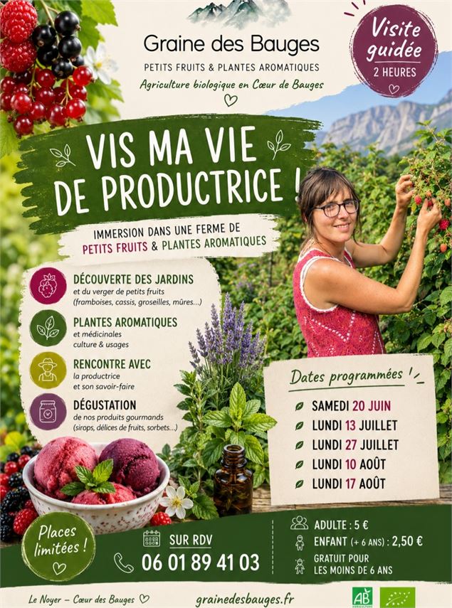 Visite guidée : Vis ma vie de productrice_Le Noyer - Graine des Bauges