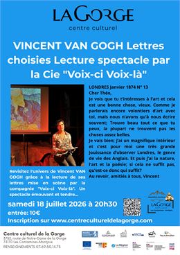Lecture spectacle "Vincent Van Gogh, lettres choisies" par la Compagnie Voix-ci voix-là_Les Contamin
