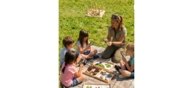 atelier autour de la nature avec les enfants