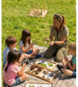 atelier autour de la nature avec les enfants
