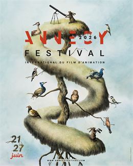 Affiche festival international du film d'animation Annecy 2026 - Randall Finnerty