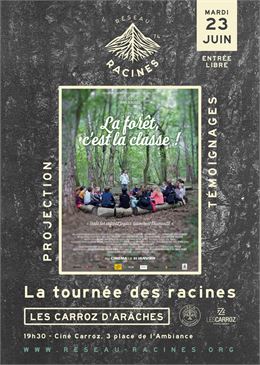 Projection film " la foret c'est la classe" / échange avec le réseau racines74_Les Carroz-d'Arâches
