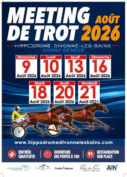Courses de trot 2026 à l'hippodrome_Divonne-les-Bains - Hippodrome de Divonne