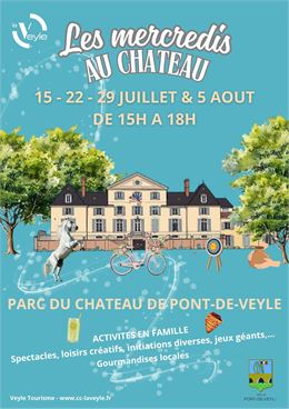 Affiche des mercredis au château - Communauté de commune de la Veyle