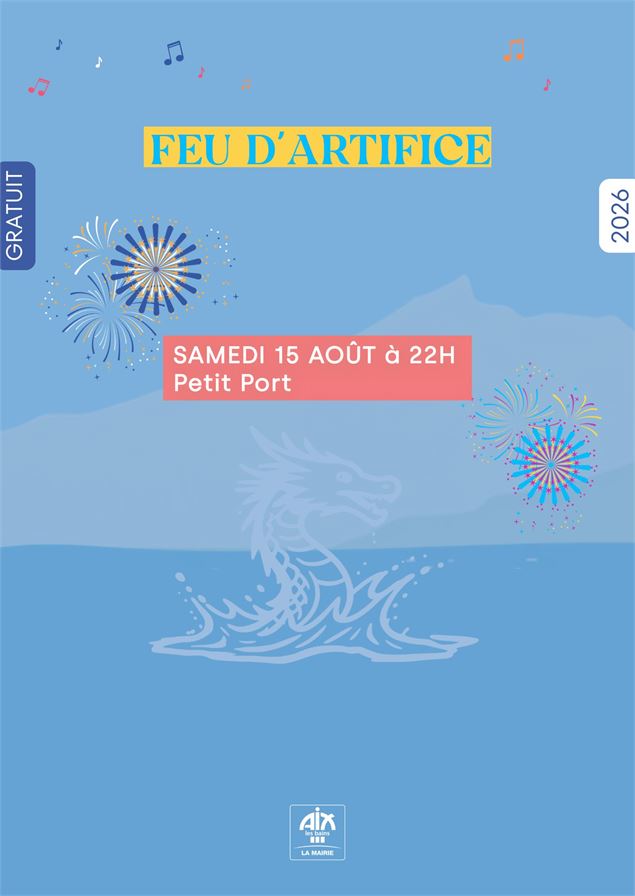 Feu d'artifice d'Aix-les-Bains - Mairie d'Aix-les-Bains